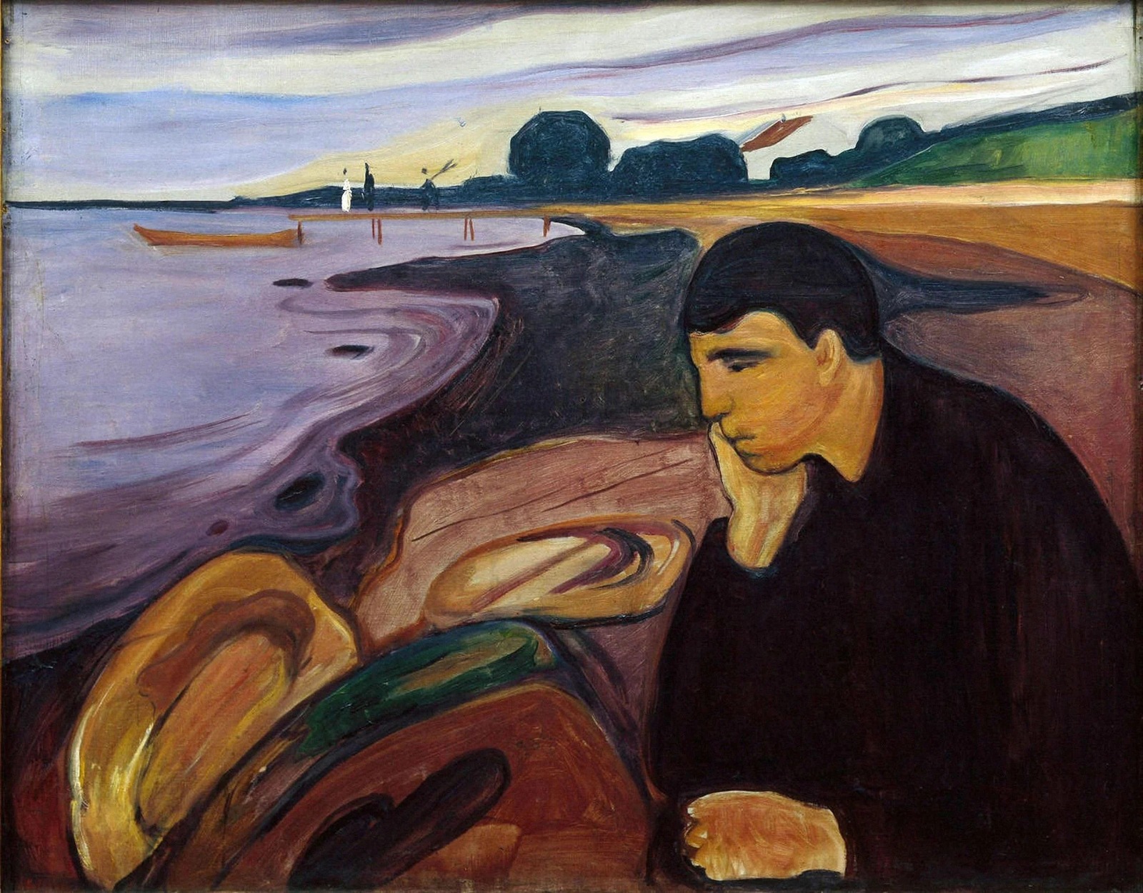 Melancholy, 1894 di Edvard Munch